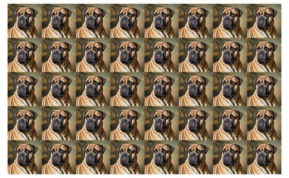 DecoCraft - Scenic Tiles Series - Oil Painting Pets - Bull Mastiff