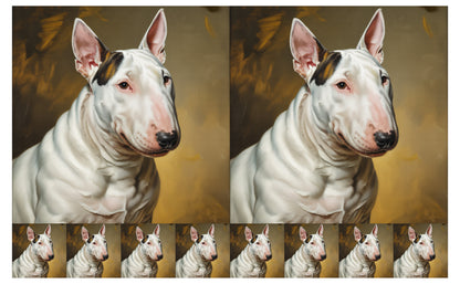 DecoCraft - Scenic Tiles Series - Oil Painting Pets - Bull Terrier