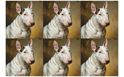 DecoCraft - Scenic Tiles Series - Oil Painting Pets - Bull Terrier