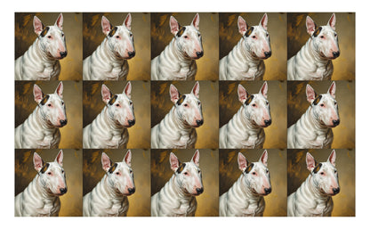 DecoCraft - Scenic Tiles Series - Oil Painting Pets - Bull Terrier