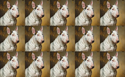 DecoCraft - Scenic Tiles Series - Oil Painting Pets - Bull Terrier