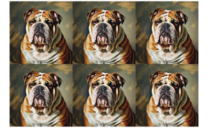 DecoCraft - Scenic Tiles Series - Oil Painting Pets - Bulldog