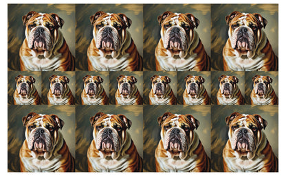 DecoCraft - Scenic Tiles Series - Oil Painting Pets - Bulldog