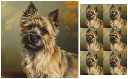 DecoCraft - Scenic Tiles Series - Oil Painting Pets - Carrin Terrier