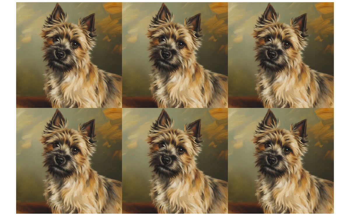 DecoCraft - Scenic Tiles Series - Oil Painting Pets - Carrin Terrier