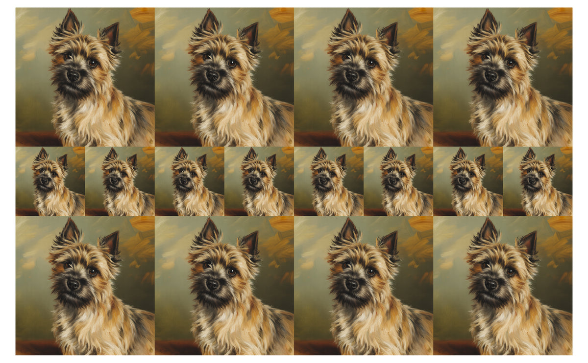 DecoCraft - Scenic Tiles Series - Oil Painting Pets - Carrin Terrier
