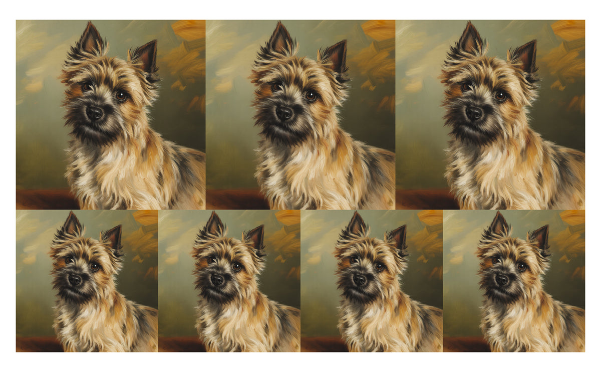 DecoCraft - Scenic Tiles Series - Oil Painting Pets - Carrin Terrier