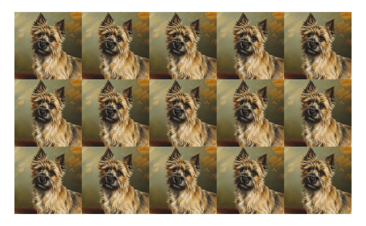 DecoCraft - Scenic Tiles Series - Oil Painting Pets - Carrin Terrier