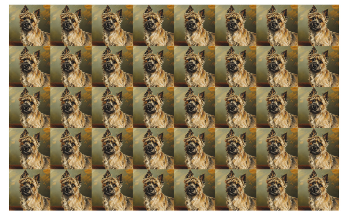 DecoCraft - Scenic Tiles Series - Oil Painting Pets - Carrin Terrier
