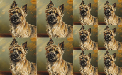 DecoCraft - Scenic Tiles Series - Oil Painting Pets - Carrin Terrier
