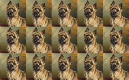 DecoCraft - Scenic Tiles Series - Oil Painting Pets - Carrin Terrier
