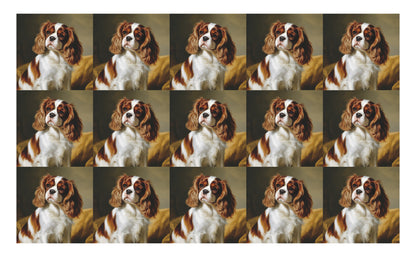 DecoCraft - Scenic Tiles Series - Oil Painting Pets - Cavalier
