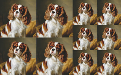 DecoCraft - Scenic Tiles Series - Oil Painting Pets - Cavalier