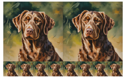 DecoCraft - Scenic Tiles Series - Oil Painting Pets - Chesapeake Bay Retriever