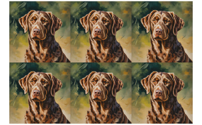 DecoCraft - Scenic Tiles Series - Oil Painting Pets - Chesapeake Bay Retriever