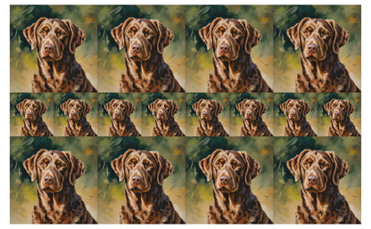 DecoCraft - Scenic Tiles Series - Oil Painting Pets - Chesapeake Bay Retriever