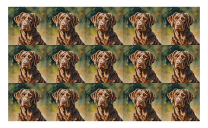 DecoCraft - Scenic Tiles Series - Oil Painting Pets - Chesapeake Bay Retriever