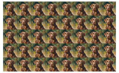 DecoCraft - Scenic Tiles Series - Oil Painting Pets - Chesapeake Bay Retriever