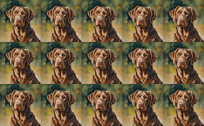 DecoCraft - Scenic Tiles Series - Oil Painting Pets - Chesapeake Bay Retriever