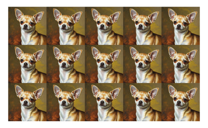 DecoCraft - Scenic Tiles Series - Oil Painting Pets - Chihuahua