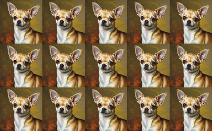 DecoCraft - Scenic Tiles Series - Oil Painting Pets - Chihuahua