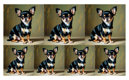 DecoCraft - Scenic Tiles Series - Oil Painting Pets - Chihuahua II