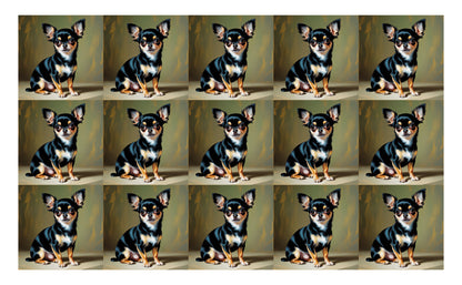 DecoCraft - Scenic Tiles Series - Oil Painting Pets - Chihuahua II
