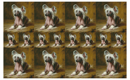 DecoCraft - Scenic Tiles Series - Oil Painting Pets - Chinese Crested