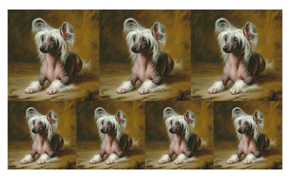DecoCraft - Scenic Tiles Series - Oil Painting Pets - Chinese Crested