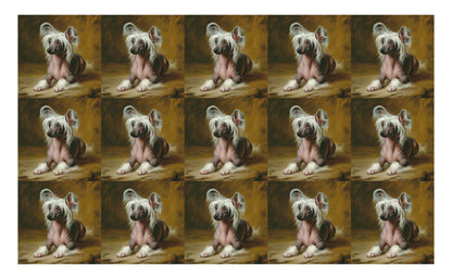 DecoCraft - Scenic Tiles Series - Oil Painting Pets - Chinese Crested