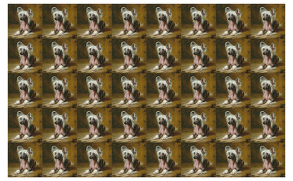 DecoCraft - Scenic Tiles Series - Oil Painting Pets - Chinese Crested