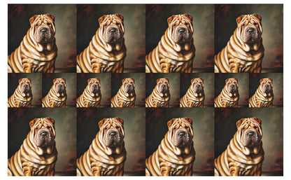 DecoCraft - Scenic Tiles Series - Oil Painting Pets - Chinese Shar Pei