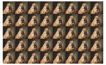 DecoCraft - Scenic Tiles Series - Oil Painting Pets - Chinese Shar Pei
