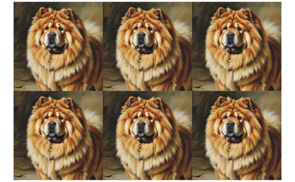 DecoCraft - Scenic Tiles Series - Oil Painting Pets - Chow