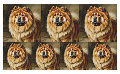 DecoCraft - Scenic Tiles Series - Oil Painting Pets - Chow