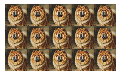 DecoCraft - Scenic Tiles Series - Oil Painting Pets - Chow
