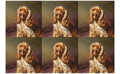 DecoCraft - Scenic Tiles Series - Oil Painting Pets - Cocker Spaniel