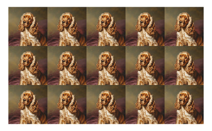 DecoCraft - Scenic Tiles Series - Oil Painting Pets - Cocker Spaniel