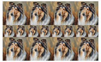 DecoCraft - Scenic Tiles Series - Oil Painting Pets - Collie