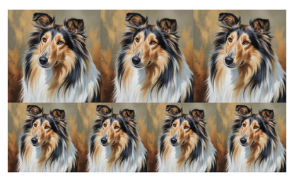 DecoCraft - Scenic Tiles Series - Oil Painting Pets - Collie