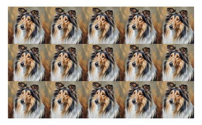 DecoCraft - Scenic Tiles Series - Oil Painting Pets - Collie