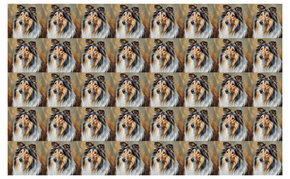 DecoCraft - Scenic Tiles Series - Oil Painting Pets - Collie