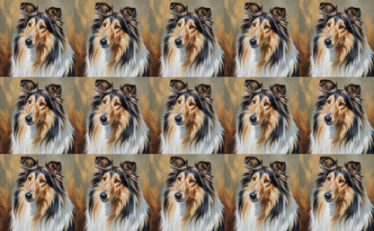 DecoCraft - Scenic Tiles Series - Oil Painting Pets - Collie