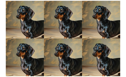 DecoCraft - Scenic Tiles Series - Oil Painting Pets - Daschund