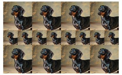 DecoCraft - Scenic Tiles Series - Oil Painting Pets - Daschund
