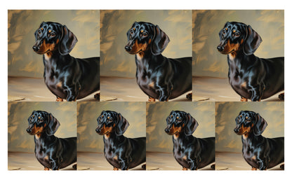 DecoCraft - Scenic Tiles Series - Oil Painting Pets - Daschund