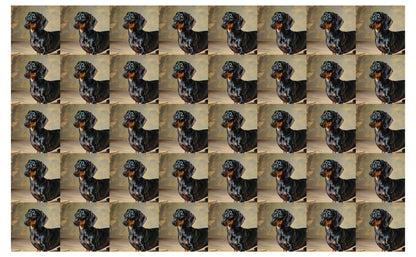 DecoCraft - Scenic Tiles Series - Oil Painting Pets - Daschund