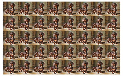 DecoCraft - Scenic Tiles Series - Oil Painting Pets - Daschund II