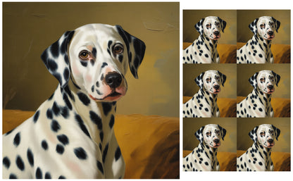 DecoCraft - Scenic Tiles Series - Oil Painting Pets - Dalmatian