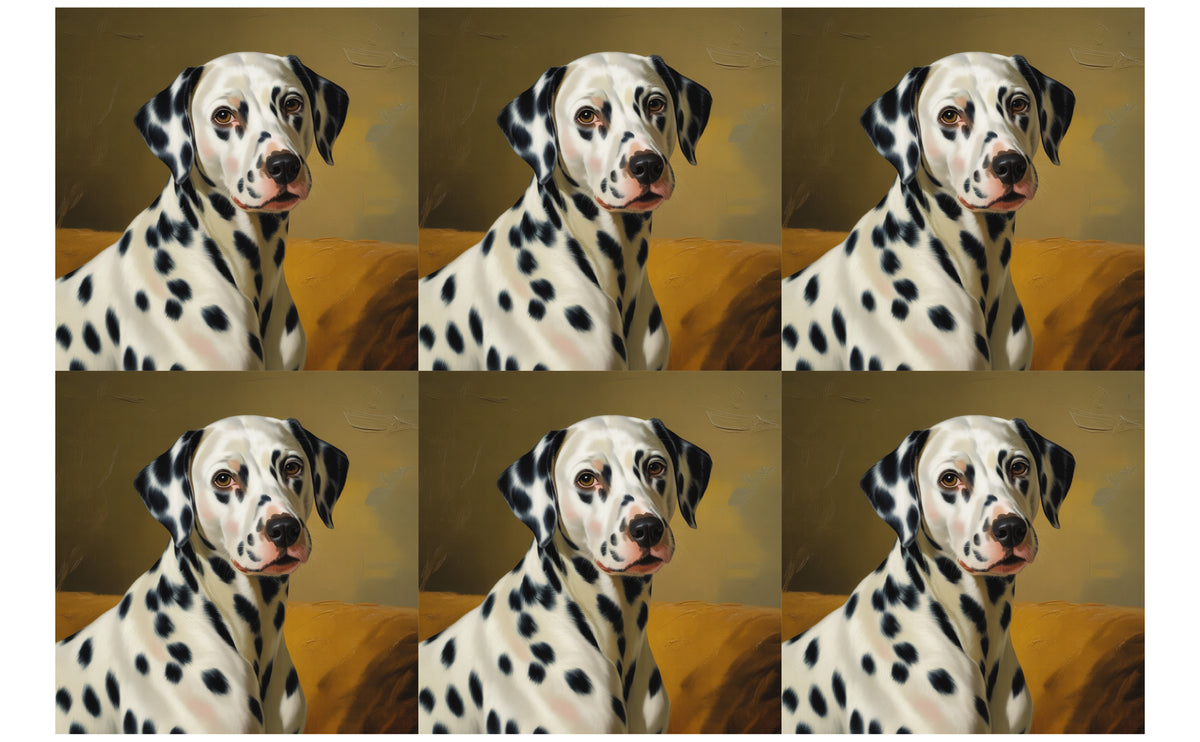 DecoCraft - Scenic Tiles Series - Oil Painting Pets - Dalmatian
